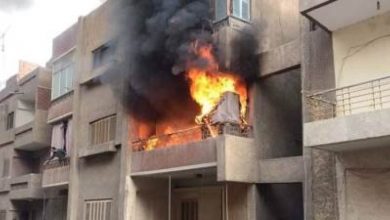 المسار نيوز حريق هائل ينهي حياة أسرة داخل شقة بمصر