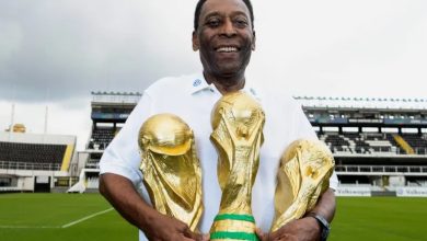 المسار نيوز أسطورة البرازيل ونادي سانتوس بيليه و الفائز بكأس العالم ثلاث مرات ، توفي عن 82 عامًا