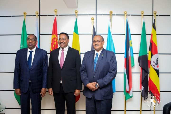 مبعوث السودان لمبادرة الحلول المستدامة يبحث خارطة الطريق مع السكرتير التنفيذي لإيقاد 1 المسار نيوز مبعوث السودان لمبادرة الحلول المستدامة يبحث خارطة الطريق مع السكرتير التنفيذي لإيقاد
