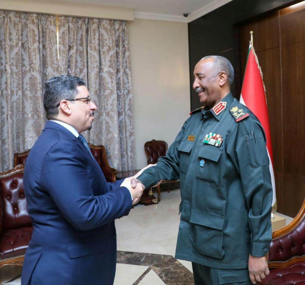 البرهان يجتمع بوزير الخارجية اليمنية 1 المسار نيوز البرهان يجتمع بوزير الخارجية اليمنية