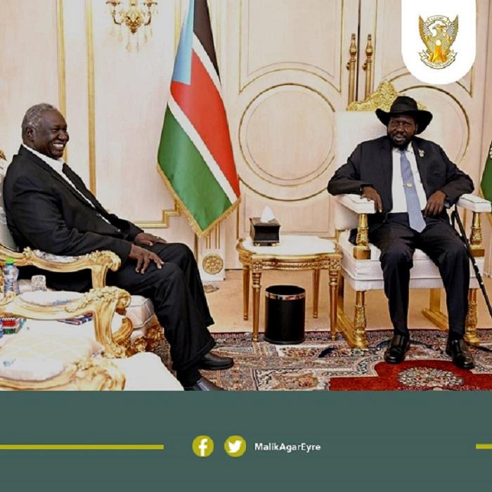 المسار نيوز رئيس جمهورية جنوب السودان يستقبل نائب رئيس مجلس السيادة مالك عقار آير